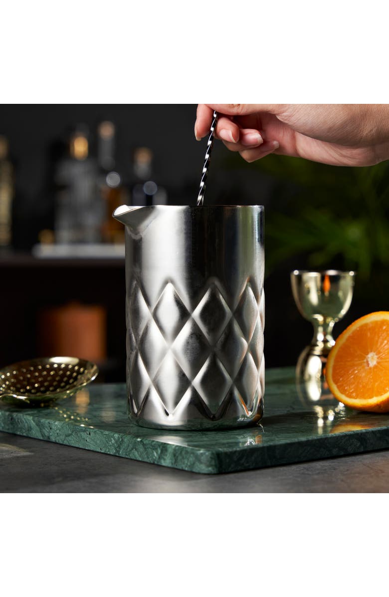 Viski Admiral Double Walled Mixing Glass in in Stainless Steel, Alternate, color,