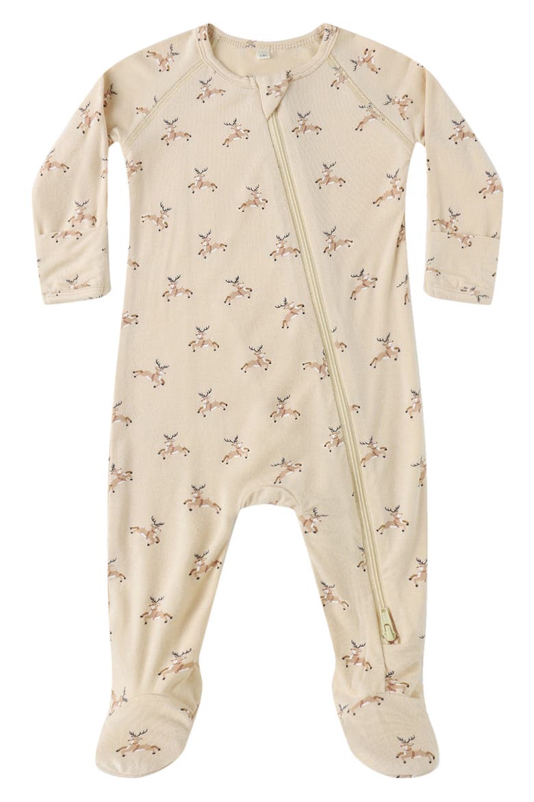Zip Footie, Main, color, REINDEER-NB