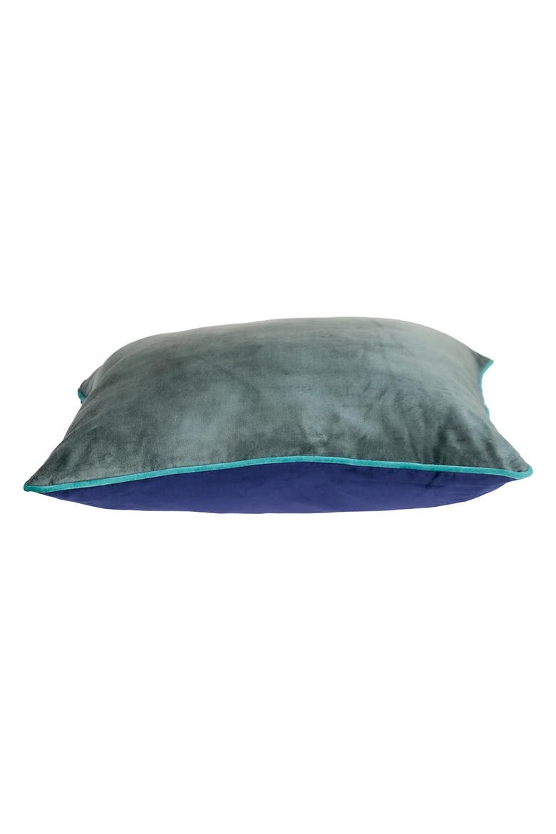 Khole Transitional Blue Throw Pillow, Alternate, color, BLUE
