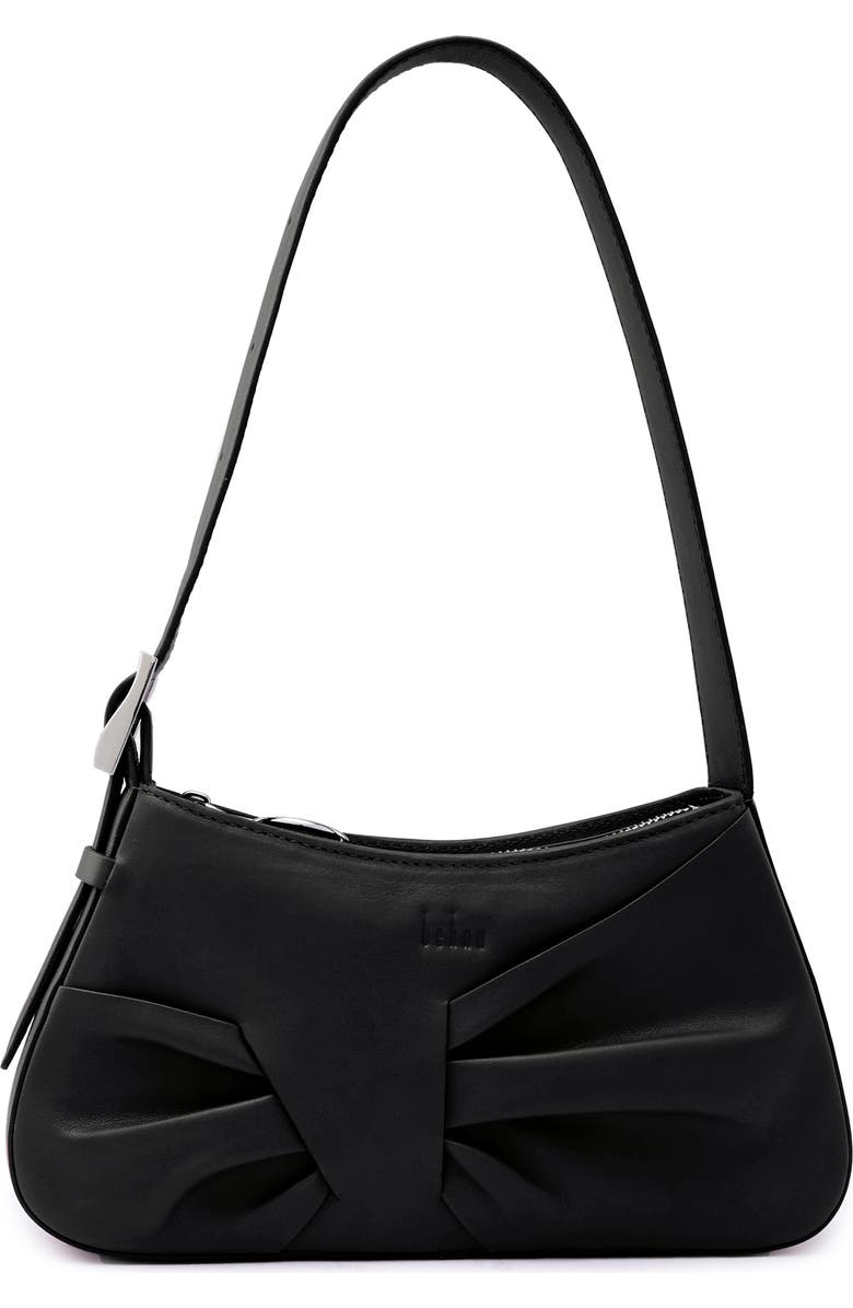 behno Mini Leena Leather Shoulder Bag, Main, color, Black