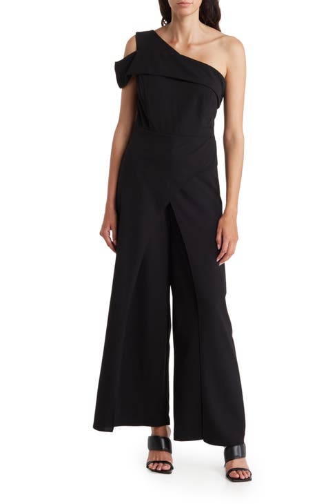 One Shoulder Asymmetric Jumpsuit