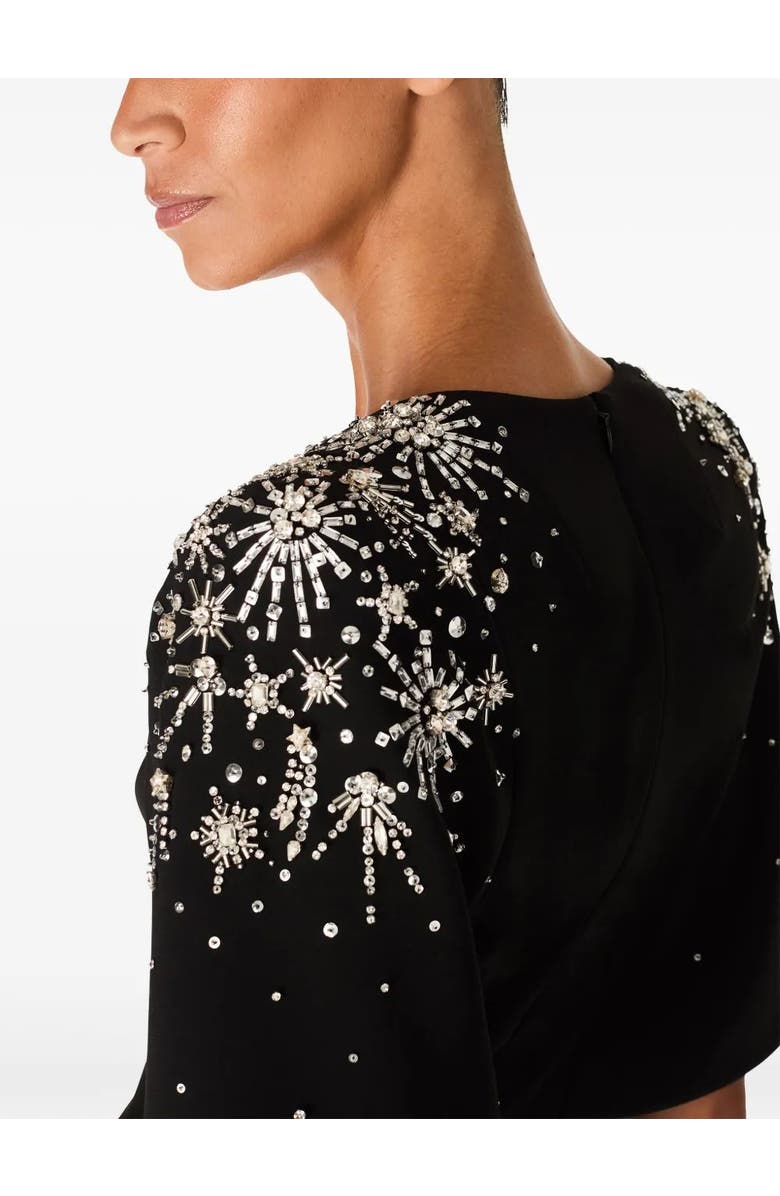 Jenny Packham Zeya Sequin-Embellished Midi Dress, Alternate, color, Liquorice