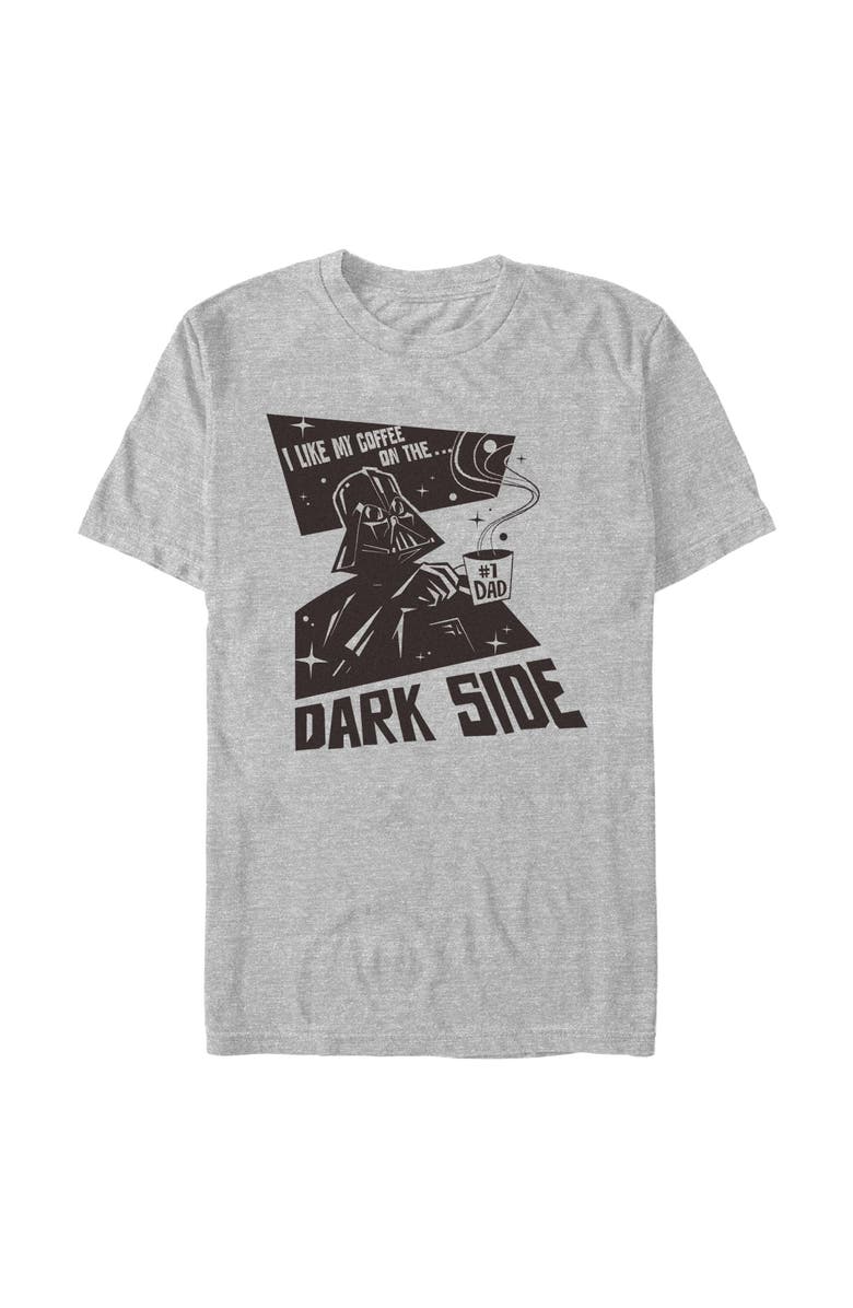 Star Wars: A New Hope Men's Star Wars A New Hope Dark Side Coffee  Graphic T-Shirt, Main, color, Sport Grey