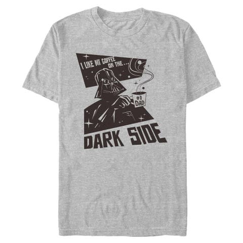Men's Star Wars A New Hope Dark Side Coffee  Graphic T-Shirt