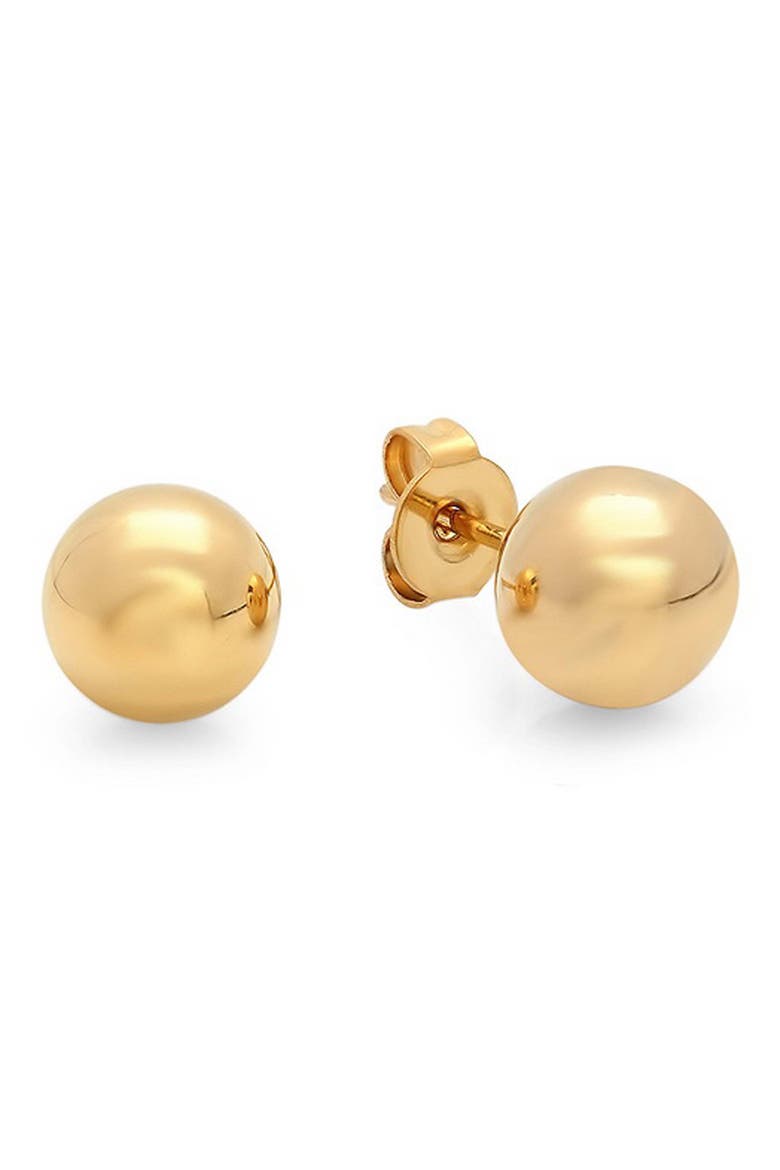 Ball Stud Earrings, Main, color, GOLD