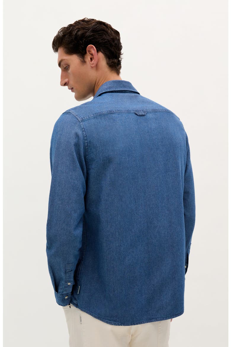 Coastal Denim  Pockets Shirt, Alternate, color, BLUE DENIM