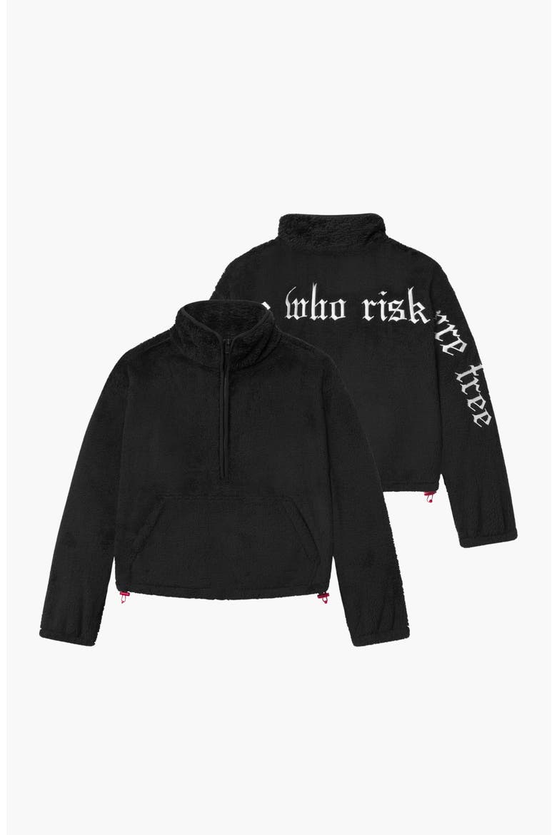 Recovery Half Zip Sweatshirt, Alternate, color, Black/White