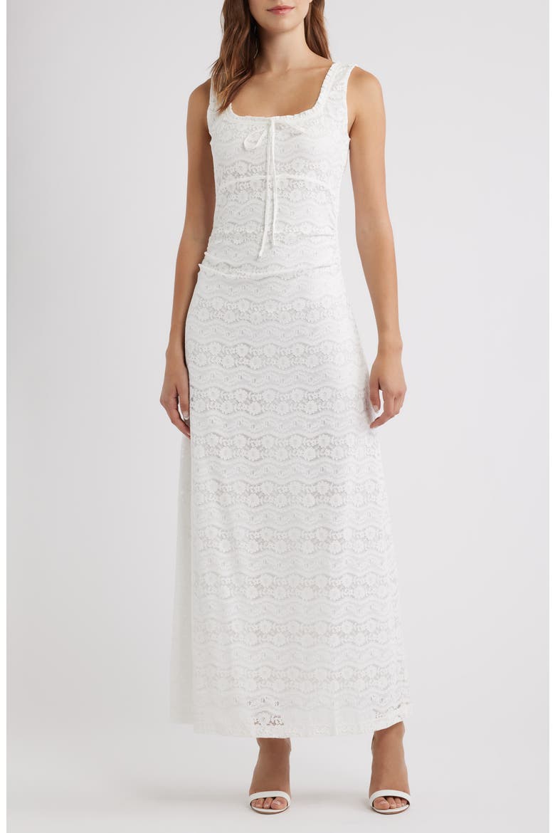 The Coraline Lace Maxi Dress, Main, color, WHITE