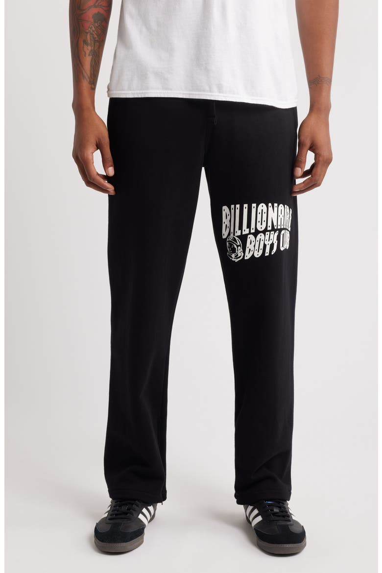 Arch Logo Graphic Sweatpants, Main, color, BLACK