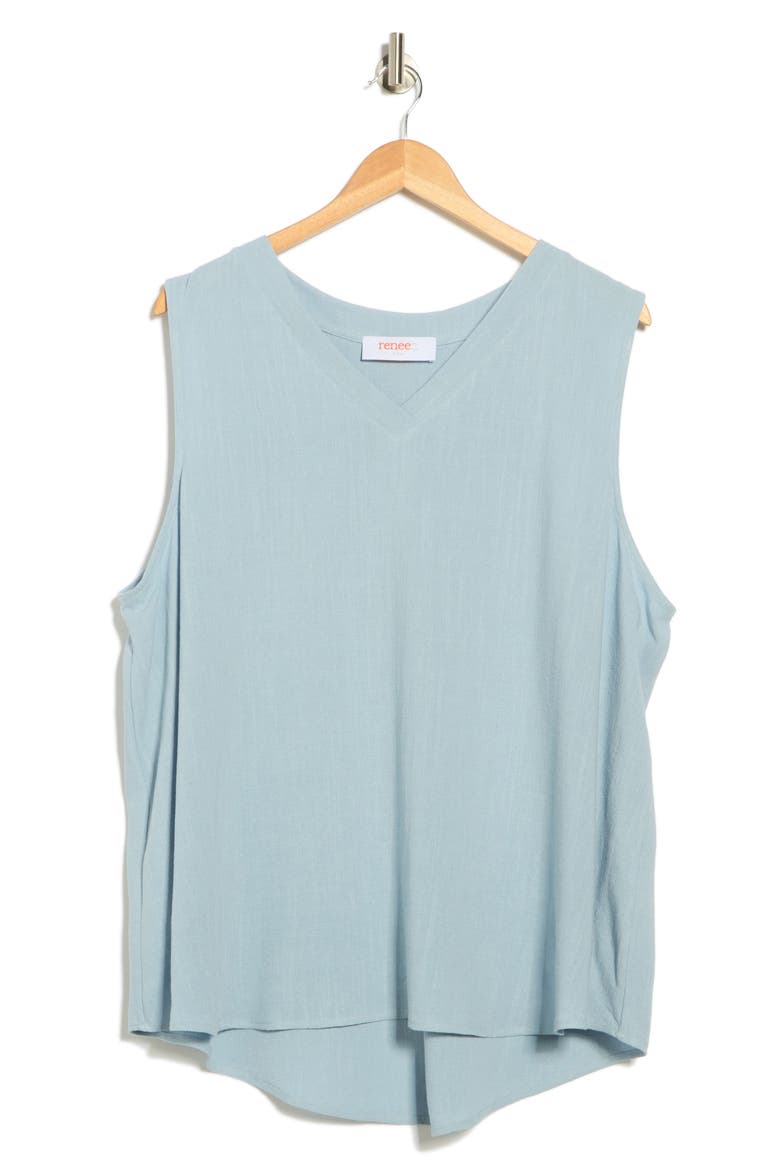 V-Neck Tank, Alternate, color, BLUE