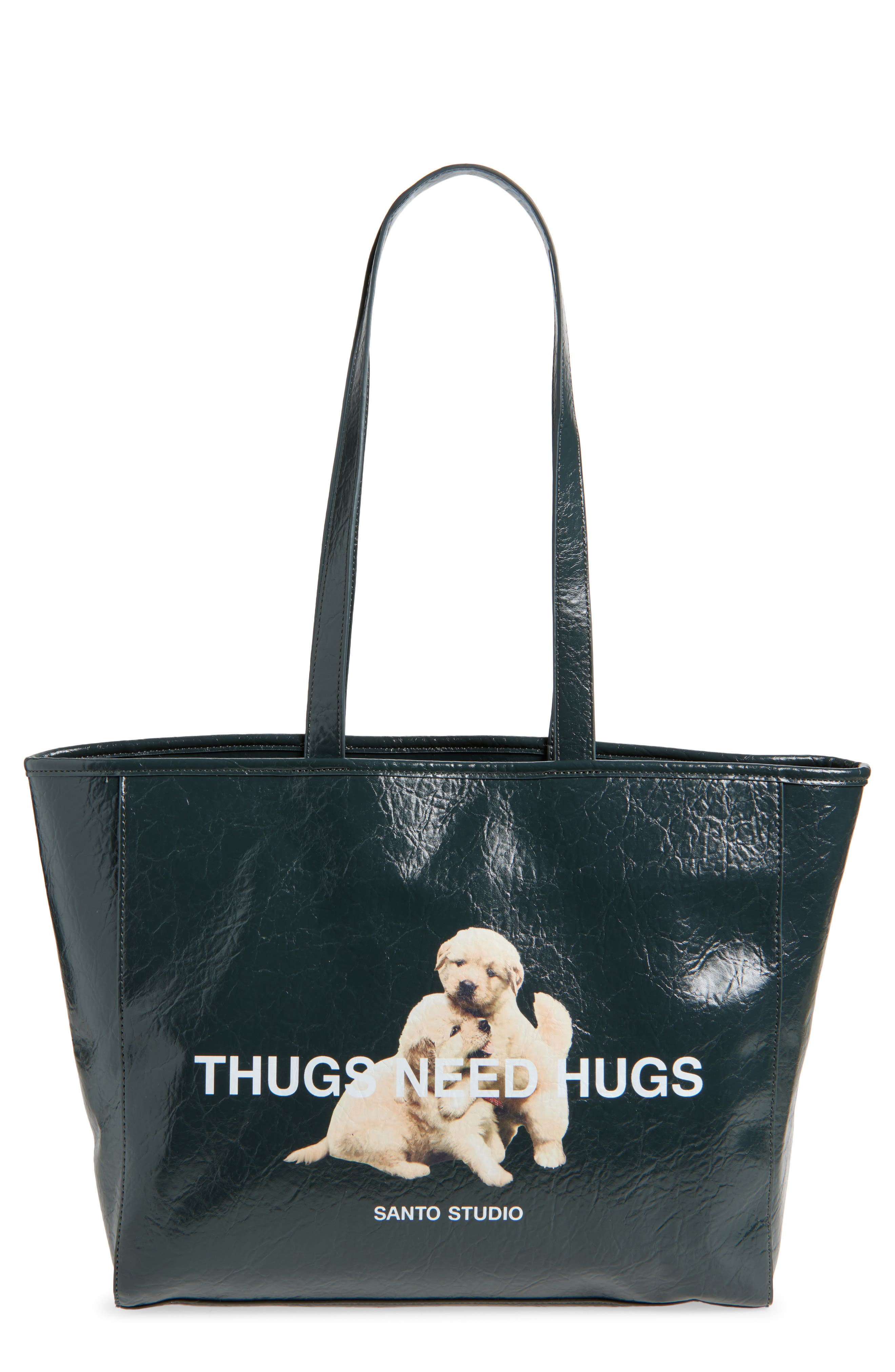 SANTO STUDIO Nyjah Huston Navy Tote, Main, color, Blue