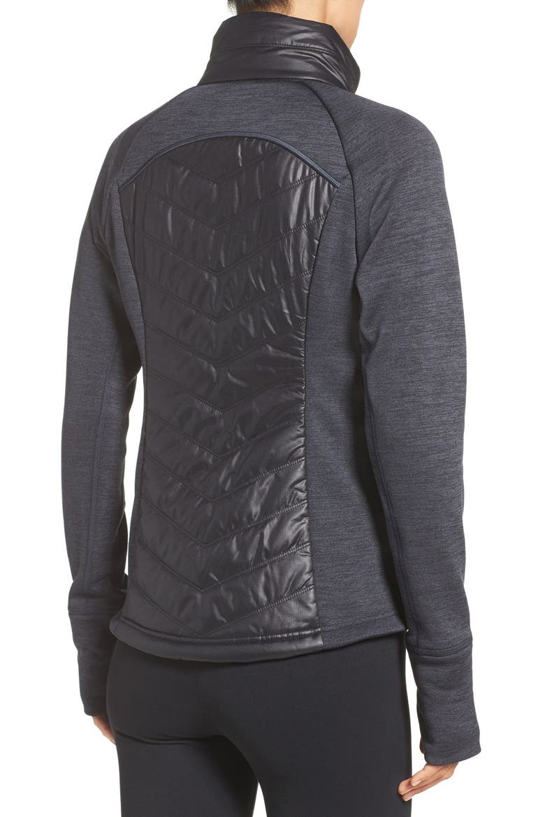 Zelfusion Reflective Quilted Jacket, Alternate, color, JET BLACK