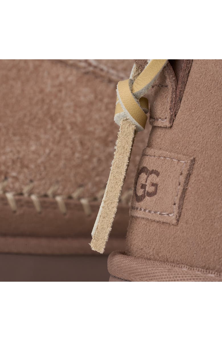UGG<sup>®</sup> Classic Ultra Mini Biarritz Genuine Shearling Lined Bootie, Alternate, color, Rocky Oak