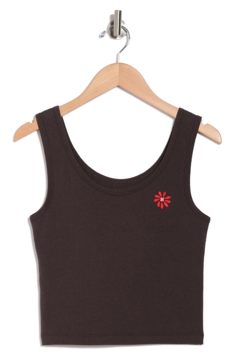 Roasted Scoop Neck Crop Tank, Alternate, color, OFF BLACK