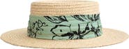 Lost Pattern "La Isla" Straw Hat with Ribbon Band