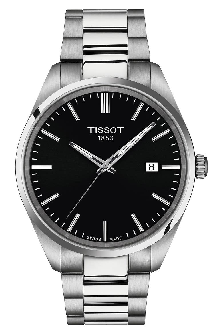 PR 100 Classic Bracelet Watch, 40mm, Main, color, BLACK