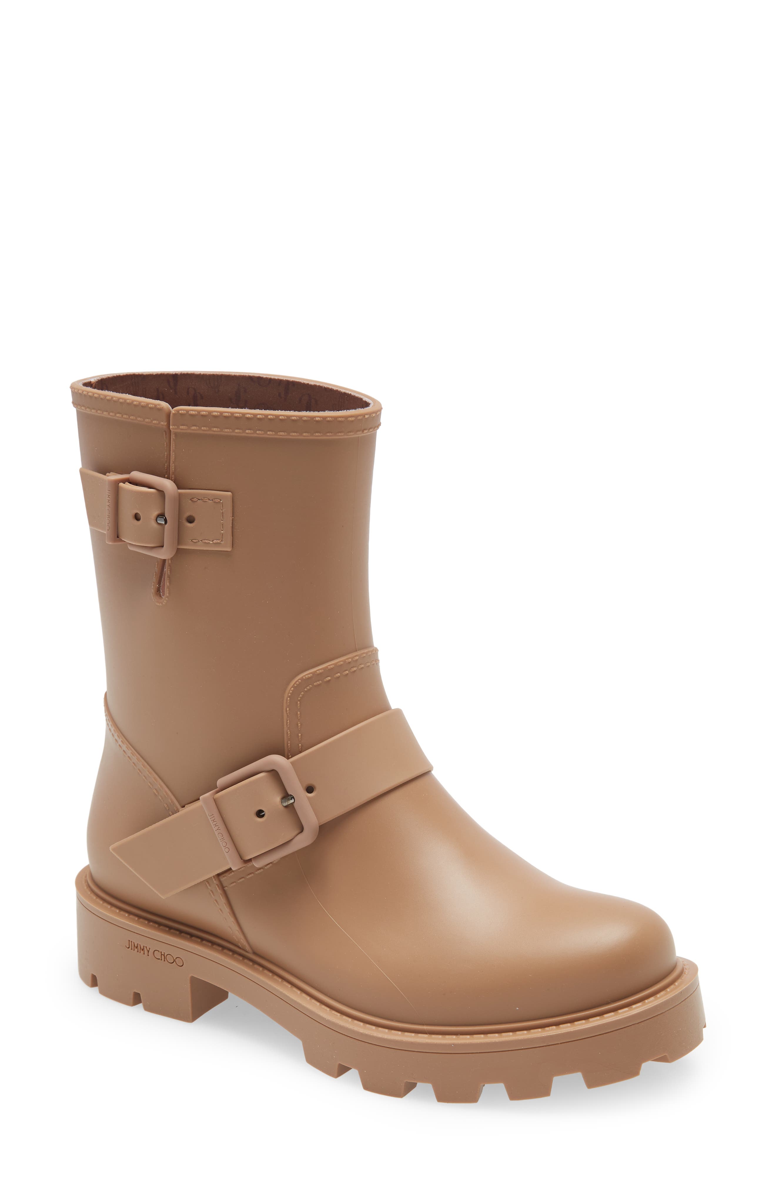 Jimmy Choo Yael Rain Boot, Main, color, Camel