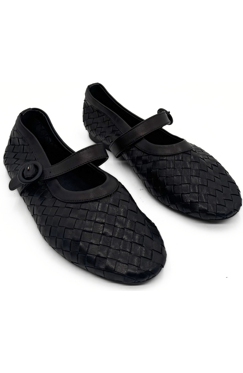 Amie Rafa Rena Woven Mary Janes, Alternate, color, Black