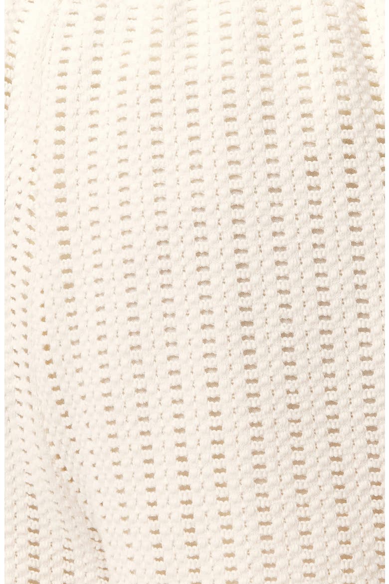 Elma Open Stitch Lace Trim Shorts, Alternate, color, MALLOW WHITE