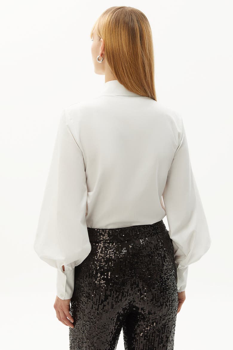 Bernard Embroidered Cotton Shirt, Alternate, color, ECRU