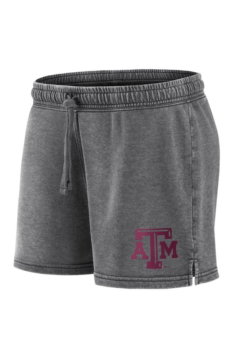 FANATICS Women's Fanatics Branded Heathered Charcoal Texas A&M Aggies Retro French Terry Shorts, Alternate, color, 