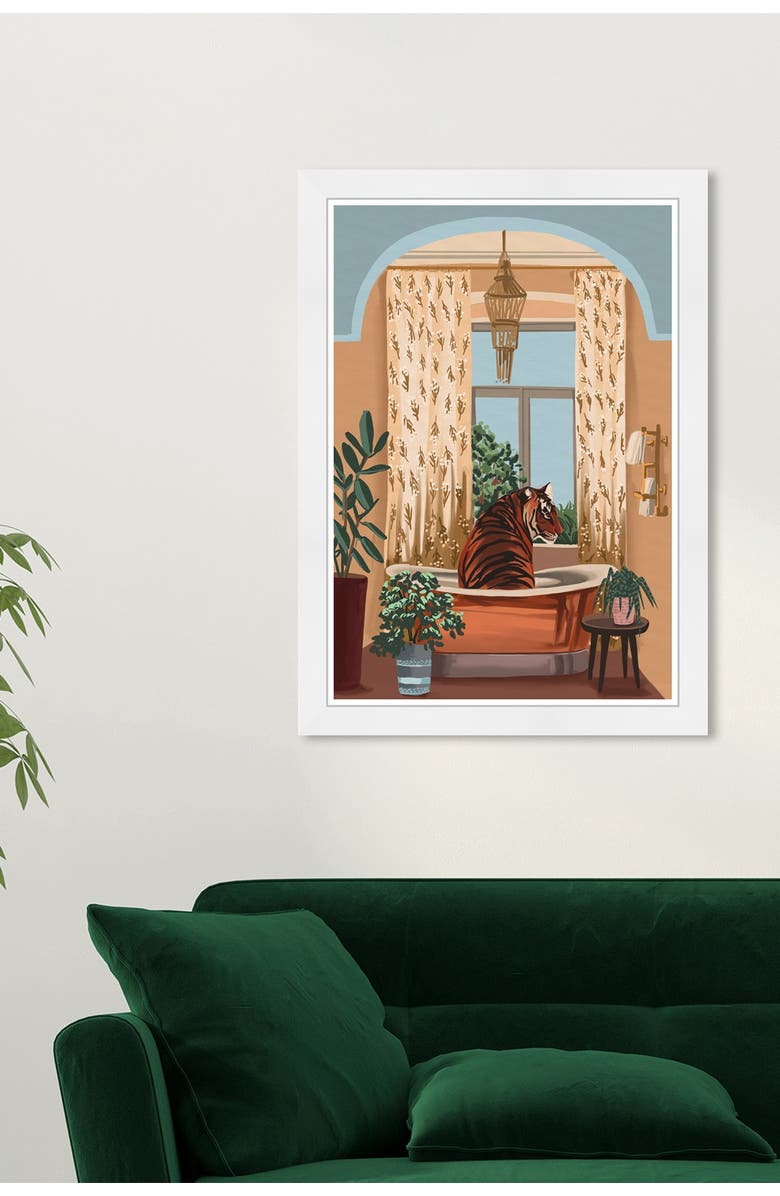 Wynwood Studio A Cat Bath Blue Wall Art, Alternate, color, Blue