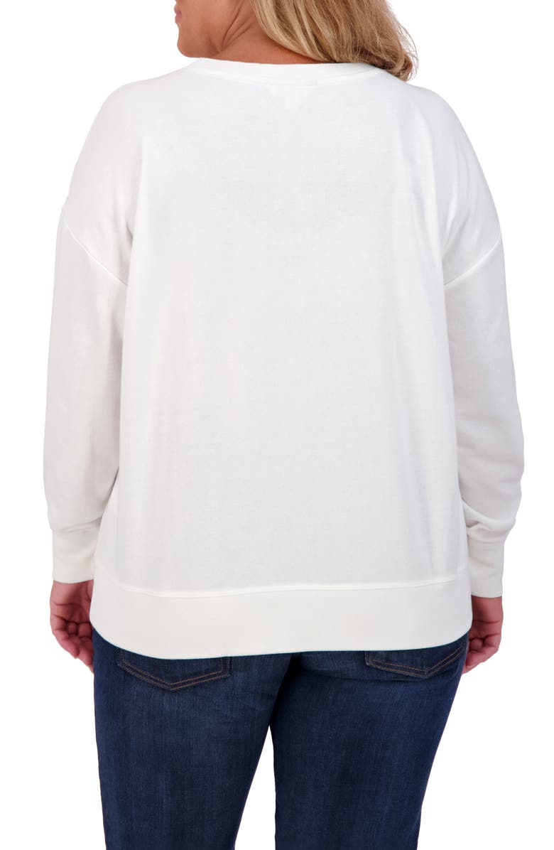 Lucky Brand Queen of Hearts Graphic Sweatshirt, Alternate, color, 