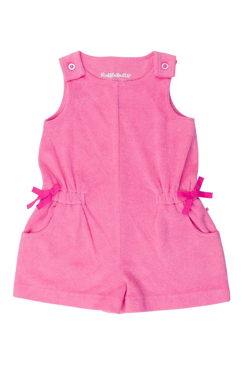 Kids' Neon Magenta Cover-Up Romper, Main, color, PINK