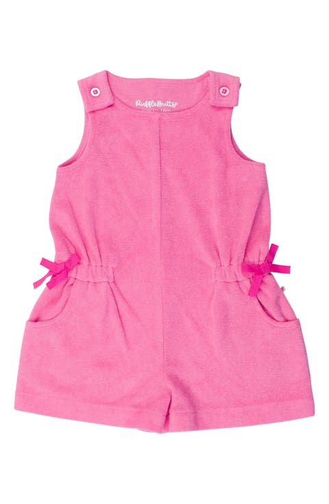 Kids' Neon Magenta Cover-Up Romper (Toddler & Little Kid)