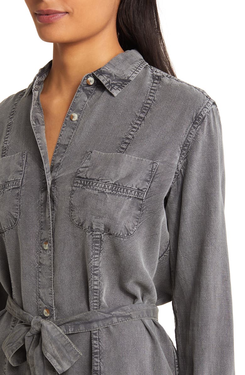 Hatley Riley Tie Waist Long Sleeve Shirtdress, Alternate, color, 