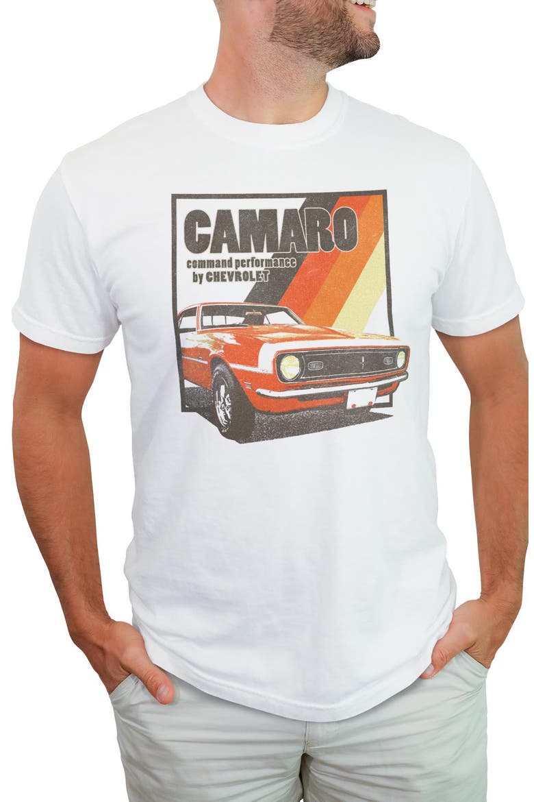 Men's General Motors Camaro Command Performance  Graphic T-Shirt, Main, color, White