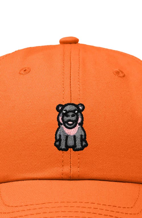 DALIX DALIX HIPPO EMBROIDERED ADJUSTABLE HAT