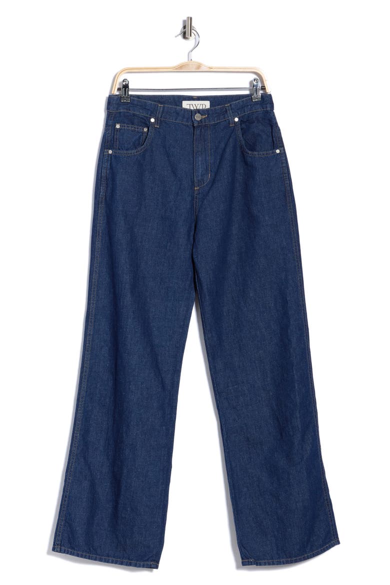 Blue Jean Baby High Waist Wide Leg Jeans, Main, color, INDIGO RESIN
