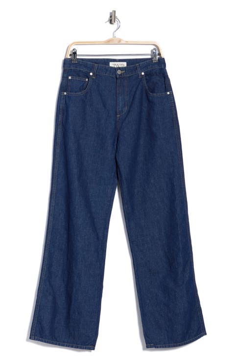 Blue Jean Baby High Waist Wide Leg Jeans