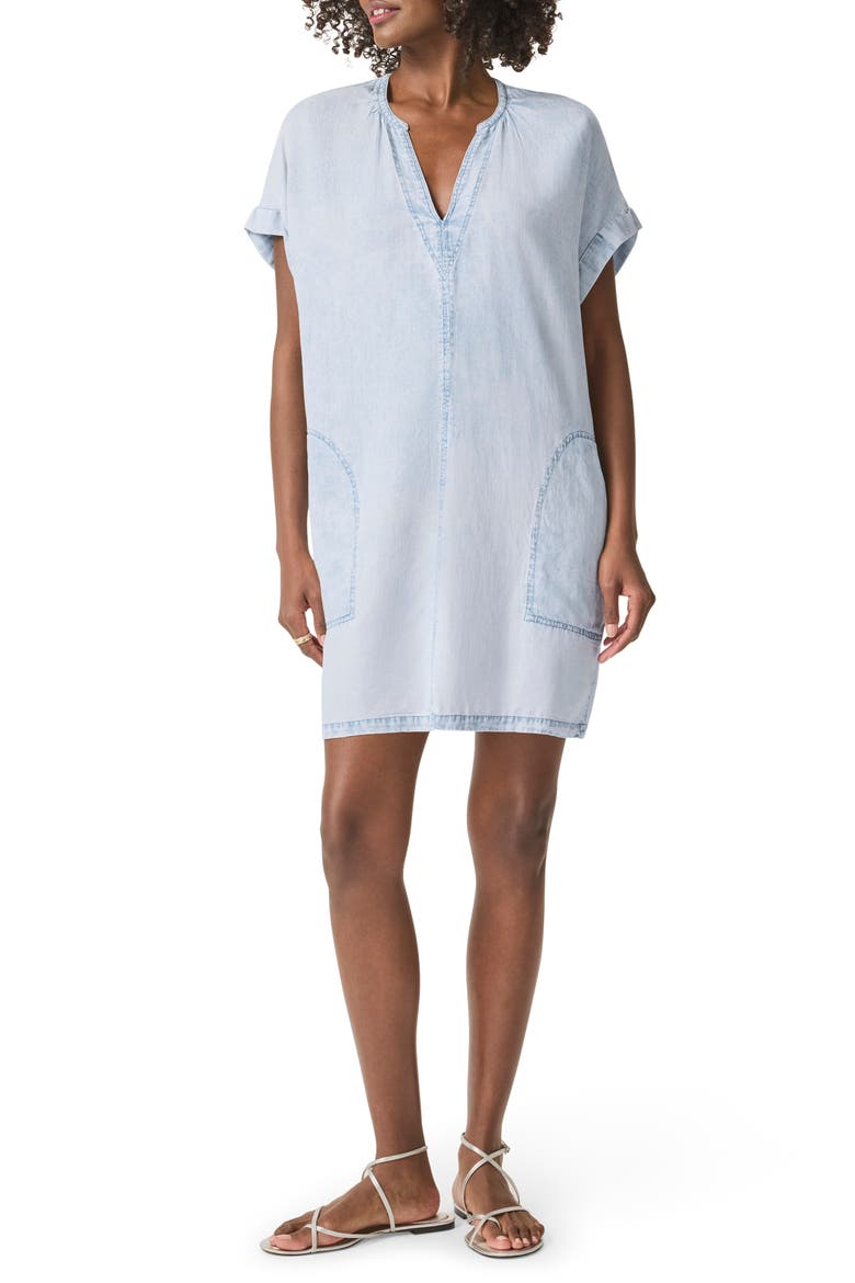 Lauren Indigo Dress, Main, color, BLEACHED INDIGO