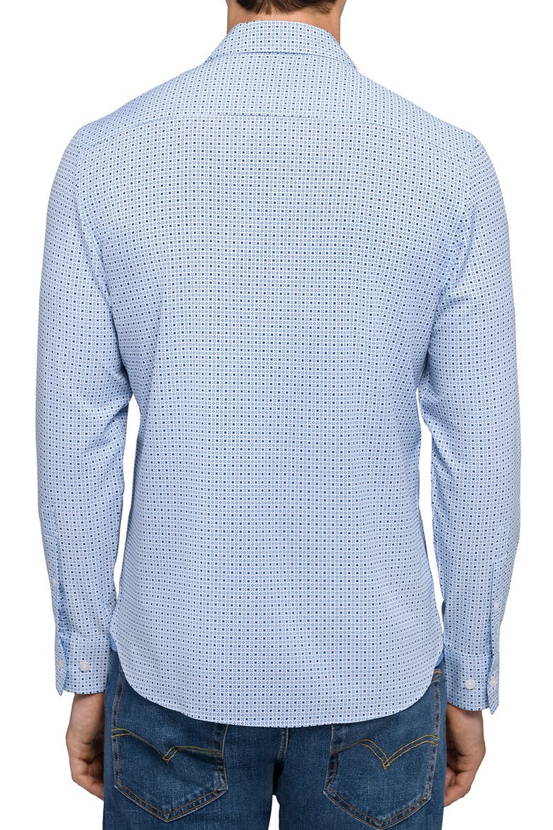 Dash Duo Woven Long Sleeve Basic, Alternate, color, WHITE/BLUE
