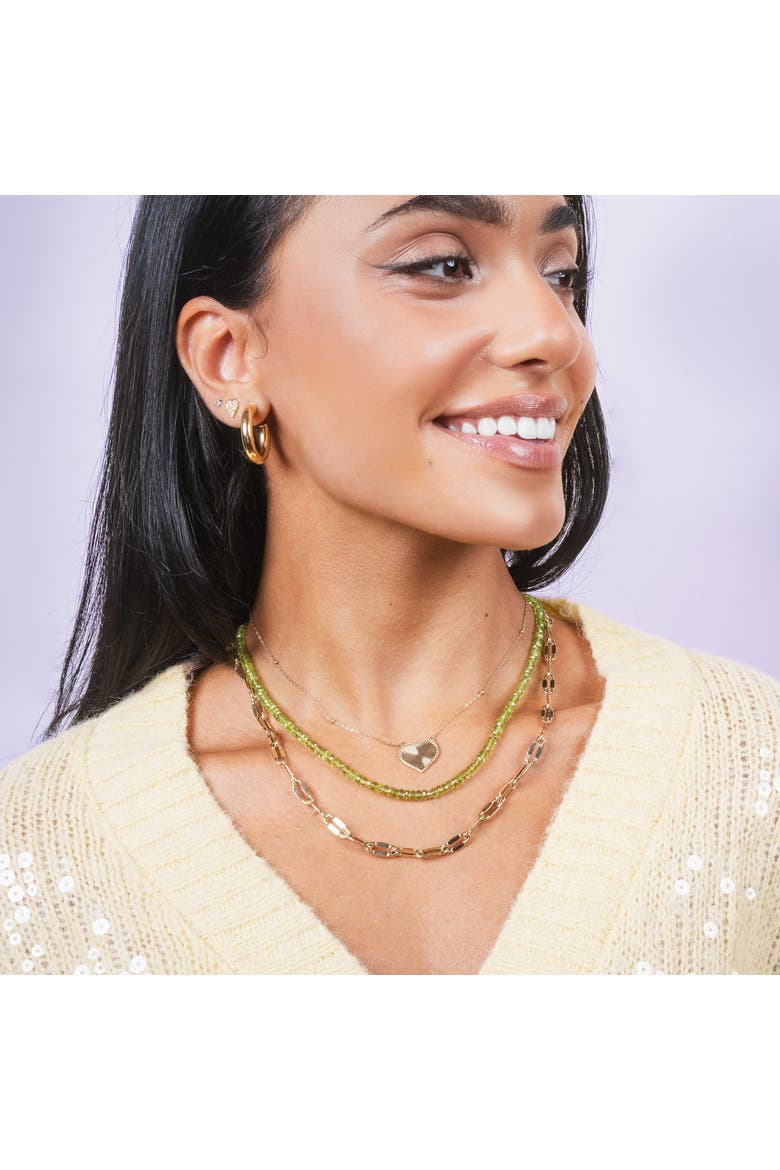 Gold Tube Hoop Earrings, Alternate, color, Yellow Gold
