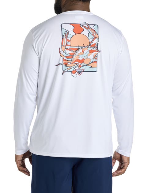 Big & Tall Fish Crab Long-Sleeve Graphic Tee
