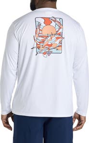 Columbia Big & Tall Fish Crab Long-Sleeve Graphic Tee
