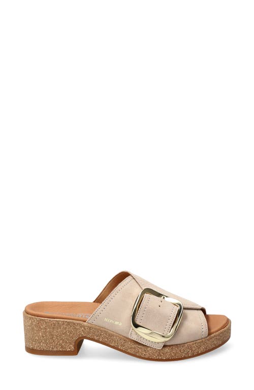 Mephisto Foline Slide Sandal In Light Sand