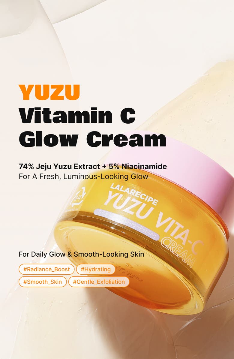 Lalarecipe Yuzu Vita C Face Cream, Alternate, color, Yellow