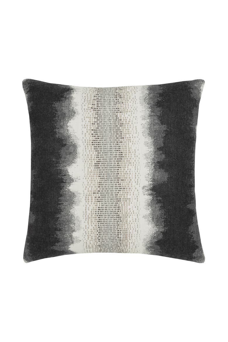 Resilience with chenille accents Indoor & Outdoor Woven Accent Pillow, Main, color, Charcoal