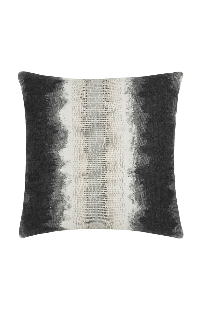 Elaine Smith Resilience with chenille accents Indoor & Outdoor Woven Accent Pillow, Main, color, Charcoal
