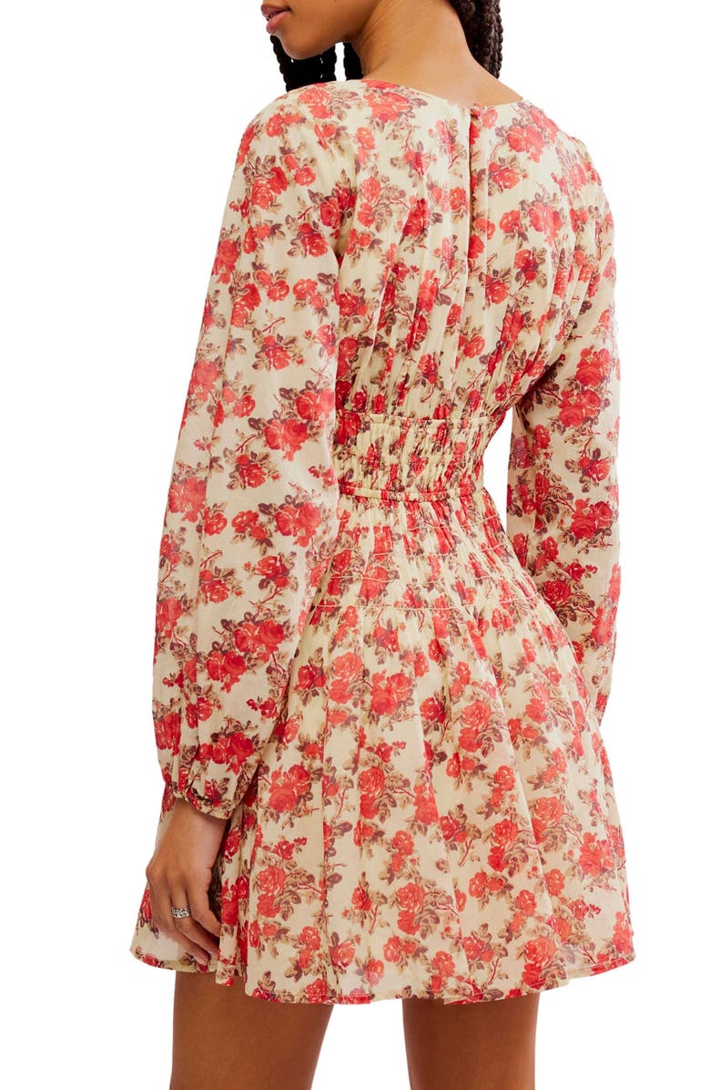 Keep You Long Sleeve Cotton Minidress