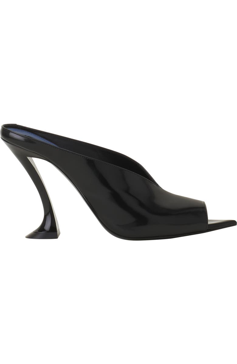 Lanvin Midnight Step Mule In Patent Leather, Main, color, Noir