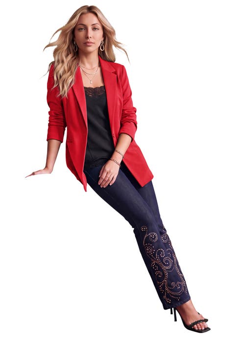 Plus Size Comfort Stretch Ponte Blazer (plus)
