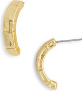 Karine Sultan Brick Half Hoop Earrings