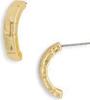 Karine Sultan Brick Half Hoop Earrings