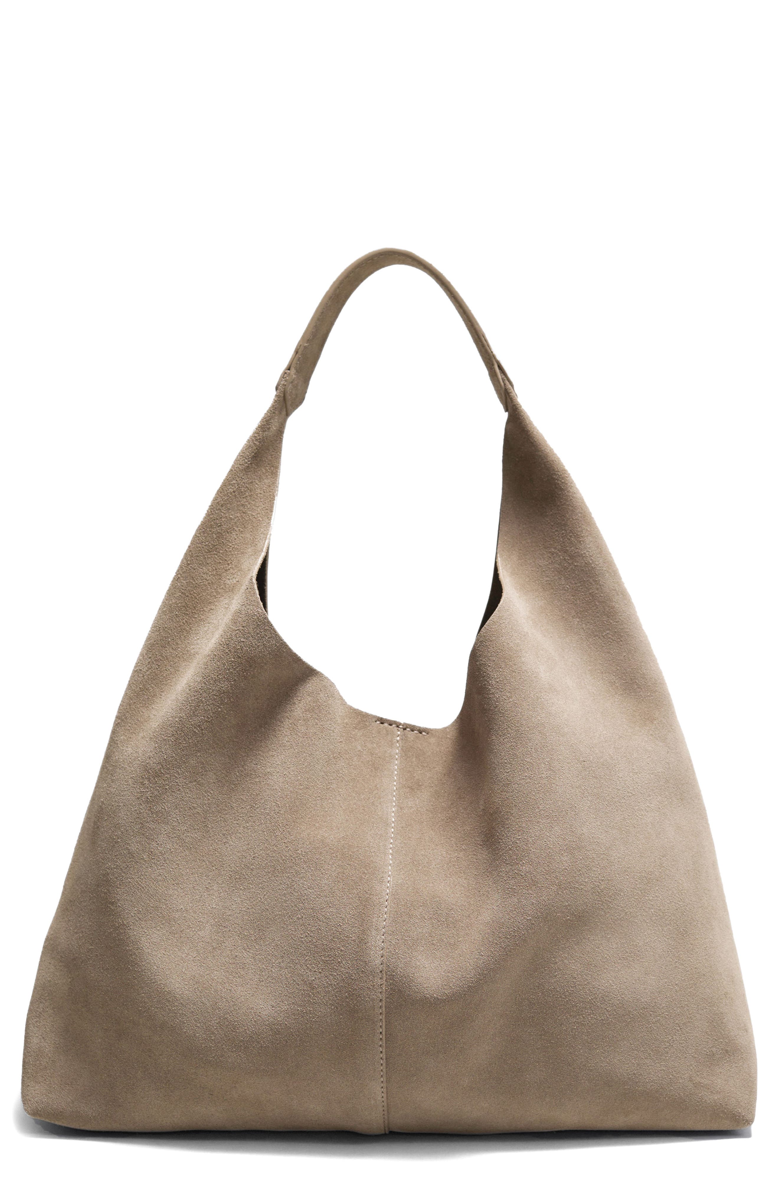 & Other Stories Small Suede Shoulder Bag, Main, color, 