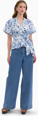 Rebecca Taylor Emelia Printed Blouse